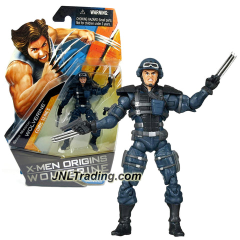 Hasbro Year 2009 X-Men Origins Wolverine Series 4 Inch Tall Action Figure - Comic Series Mission Strike WOLVERINE with Gun