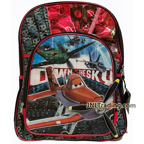 Disney Planes Own the Sky School Backpack with 2 Compartments, 2 Side Pockets and Adjustable Shoulder Straps
