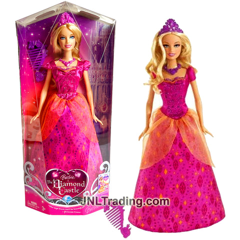 Year 2008 Barbie The Diamond Castle Series 12 Inch Doll - PRINCESS LIANA M9572 with Necklace, Tiara and Hairbrush