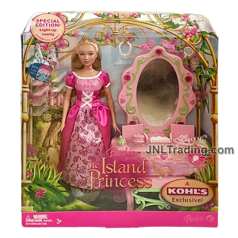 Year 2007 Barbie The Island Princess Special Edition Series 11 Inch Doll - PRINCESS LUCIANA K9250 with Light-Up Vanity