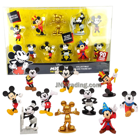 Year 2018 Disney Special Edition 10 Pack Collectible 4 Inch Deluxe Figure Set - MICKEY THE TRUE ORIGINAL
