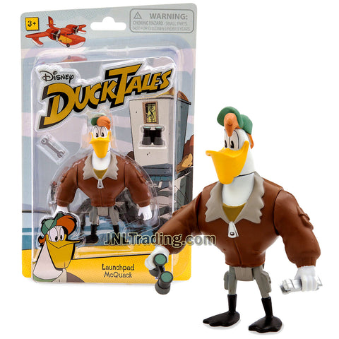 Disney DuckTales Series 4-1/2 Inch Tall Figure - LAUNCHPAD MCQUACK with Binoculars and Wrench