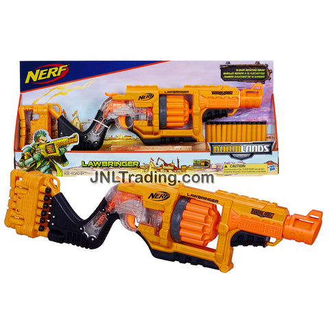 Nerf Year 2015 Doomlands 2169 Series Toy Rifle Set - LAWBRINGER with 12 Dart Rotating Drum and 12 Foam Darts