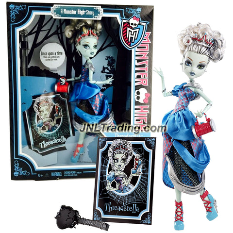 Mattel Year 2012 Monster High Once Upon a Time Story Series 11 Inch Doll - FRANKIE STEIN as THREADARELLA with Purse, Hairbrush & Storybook Cover Shot