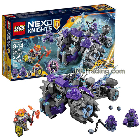 Lego Year 2017 Nexo Knights Series Set #70350 - THE THREE BROTHERS with Monster Vehicle Plus Axl, Roog and Reex Minifigures (Pieces: 266)