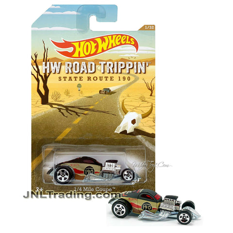 Year 2013 Hot Wheels HW Road Trippin' Series 1:64 Scale Die Cast Car Set 1/32 - State Route 190 1/4 MILE COUPE