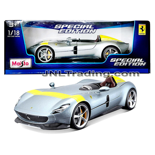 Miniature Maisto 1/18 – Maserati Spyder Argentée, Diecast, Occasion