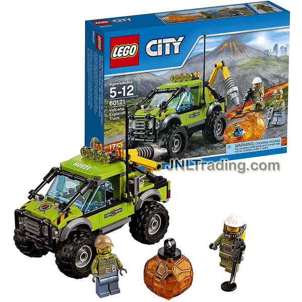 Year 2016 Lego City Series Set 60121 - VOLCANO EXPLORATION TRUCK