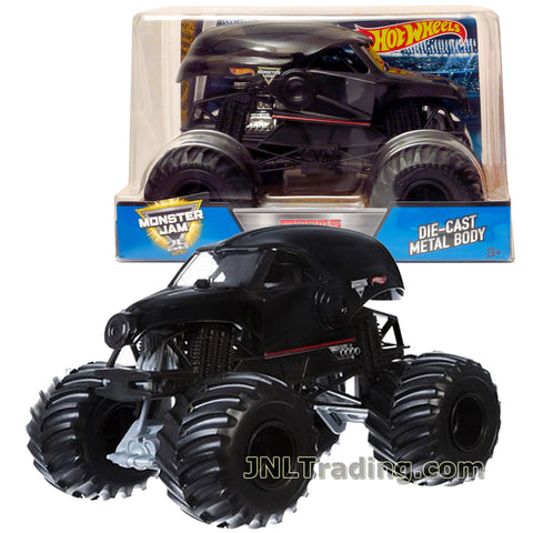 Hot Wheels Year 2017 Monster Jam 1:24 Scale Die Cast Metal Body Official Monster Truck Series - DOOM'S DAY CGD75 with Monster Tires, Working Suspension and 4 Wheel Steering