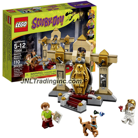 Lego Year 2015 Scooby-Doo! Series Set # 75900 - MUMMY MUSEUM MYSTERY with Golden Sarcophagus Plus Shaggy, Mummy and Scooby-Doo Minifigures (Total Pieces: 110)