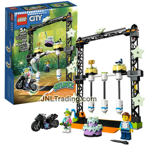 Year 2022 Lego City Series Set 60341 - THE KNOCKDOWN STUNT CHALLENGE with Harl Hubbs and Poppy Starr (117 Pcs)
