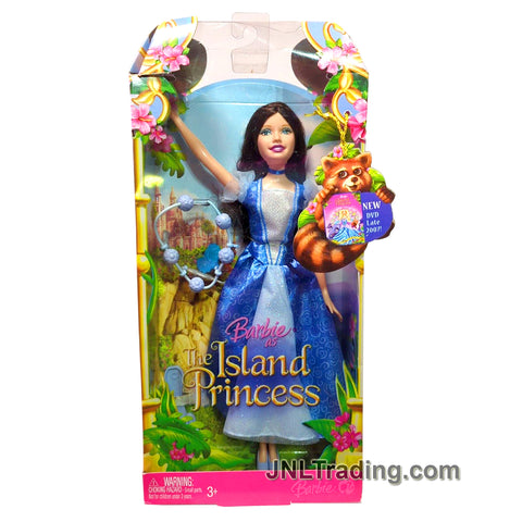 Year 2007 Barbie The Island Princess Series 12 Inch Doll - Asian MAIDEN L1148 in Blue Dress with Bracelet