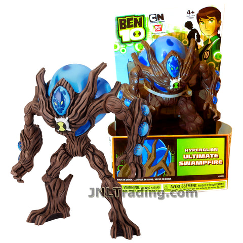 Cartoon Network Year 2011 Ben 10 HYPERALIEN Series 7 Inch Tall Figure - ULTIMATE SWAMPFIRE