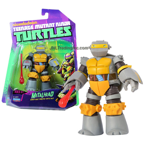 Playmates Year 2012 Nickelodeon Teenage Mutant Ninja Turtles 5 Inch Tall Action Figure - Sewer Built Robotic Turtle Ally METALHEAD with Missile Launching Hand and 1 Missile