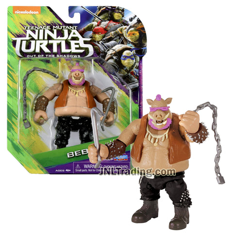 Year 2016 Teenage Mutant Ninja Turtles TMNT Movie Out of the Shadow Series 5 Inch Tall Figure - BEBOP with Chain and Crowbar