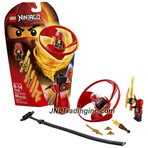 Lego Year 2015 Ninjago Series Set #70739 - AIRJITZU KAI FLYER with Kai Minifigure, Weapons, Vortex Rotor, Capsule & Rip Cord (Total Piece: 46)