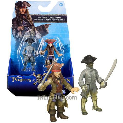 Pirates POTC of the Caribbean Dead Men Tell No Tales Series 2 Pack 3 Inch Tall Figure - Jack Sparrow and Ghost Crewman