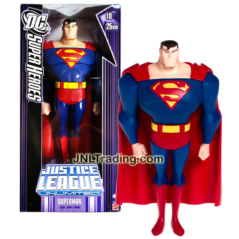 Mattel Year 2006 DC Super Heroes Justice League Unlimited Series 10 Inch Tall Action Figure - SUPERMAN (K0782)