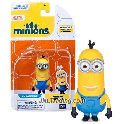 Thinkway Toys Illumination Entertainment Movie Minions 2-1/2 Inch Tall Figure - MINION KEVIN