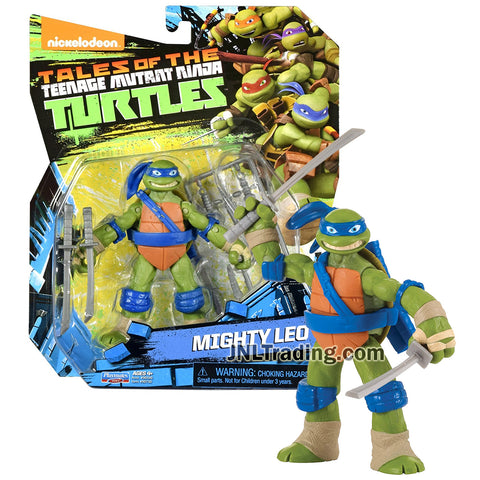 Year 2017 Tales of Teenage Mutant Ninja Turtles TMNT Series 5 Inch Figure - Turtle's Leader and King of Katana MIGHTY LEO with Swords and Accessories