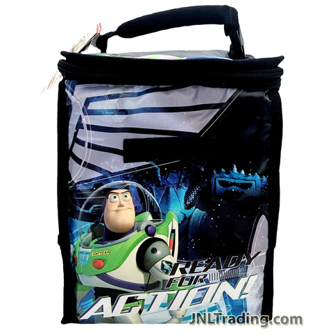 Disney Pixar Toy Story Ready for Action Double Compartments Soft Insulated Lunch Bag with Image of Buzz Lightyear