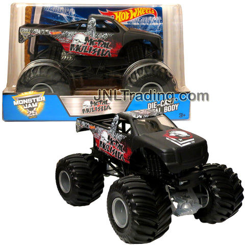 Hot Wheels Year 2017 Monster Jam 1:24 Scale Die Cast Metal Body Official Truck - Variant Deegan 38 METAL MULISHA DJW89 with Monster Tires, Working Suspension and 4 Wheel Steering