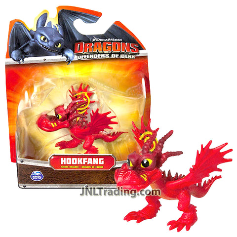 Year 2014 DRAGONS - Defenders of Berk Movie Series 3 Inch Long Dragon Figure - Racing Dragons HOOKFANG with Racing Stripes