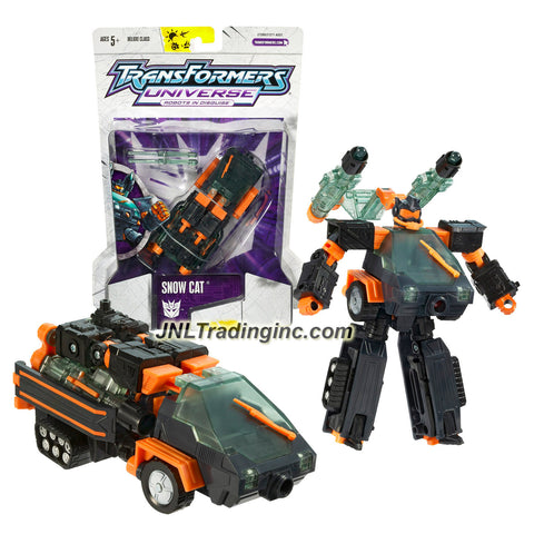 Hasbro Year 2005 Transformers Universe Series Exclusive Deluxe Class 6 Inch Tall Robot Action Figure - Decepticon SNOW CAT with 2 Hyper Power Missile Launcher and 2 Missiles (Vehicle Moe: Snowcat Truck)