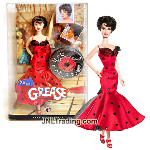 Year 2008 Barbie Grease 30th Anniversary Series 12 Inch Doll - RIZZO M3255 in Red Dress with Musical Doll Stand
