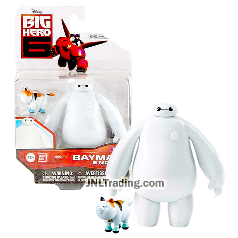 Year 2015 Disney "Big Hero 6" Movie Series 4-1/2 Inch Tall Action Figure - White BAYMAX "The Healthcare Companion" with Mochi the Cat