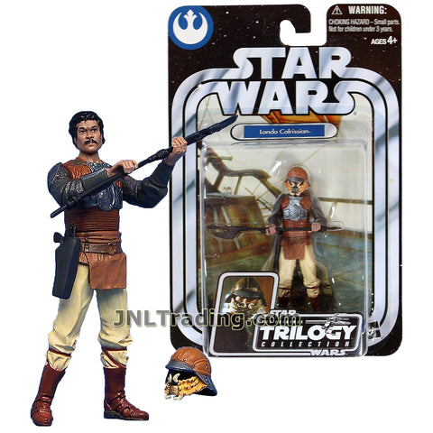 Star Wars Year 2004 The Original Trilogy Collection Series 4 Inch Tall Figure #32 - LANDO CALRISSIAN with Removable Helmet, Blaster, Vibro-Axe and Display Base