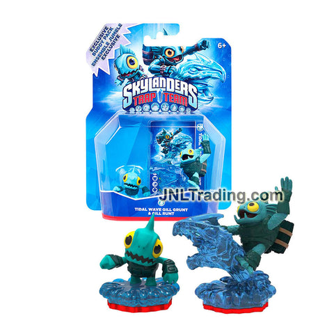 Activision Skylanders Trap Team Series Exclusive 3 Inch Figure : TIDAL WAVE GILL GRUNT & GILL RUNT