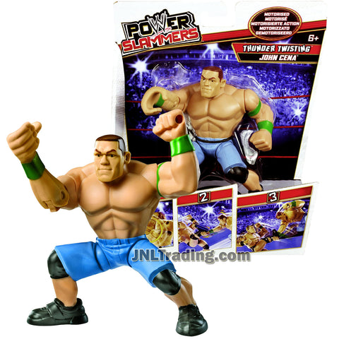 World Wrestling Entertainment Year 2012 WWE  Power Slammers Series 5 Inch Tall Motorized Wrestler Battling Action Figure - Thunder Twisting JOHN CENA