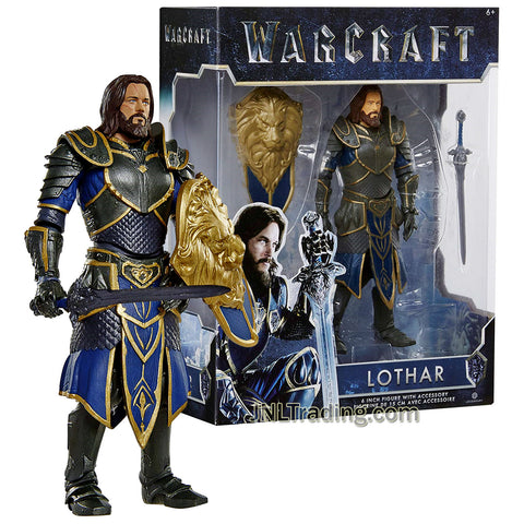 Year 2016 Warcraft Movie Series 6 Inch Tall Figure - LOTHAR with 14 Points of Articulation, Shield and Sword