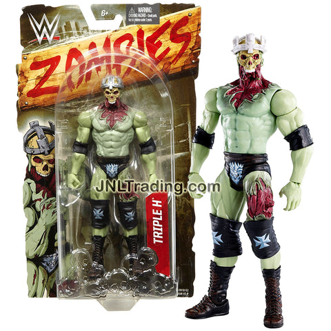 Mattel Year 2016 World Wresling Entertainment WWE Zombies Series 7 Inch Tall Figure - Zombified TRIPLE H with Crown