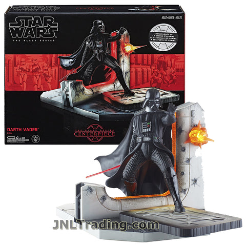 Star Wars Year 2017 The Black Series 6 Inch Tall Figure Centerpiece Set #01 - DARTH VADER with Premium Light-Up Base