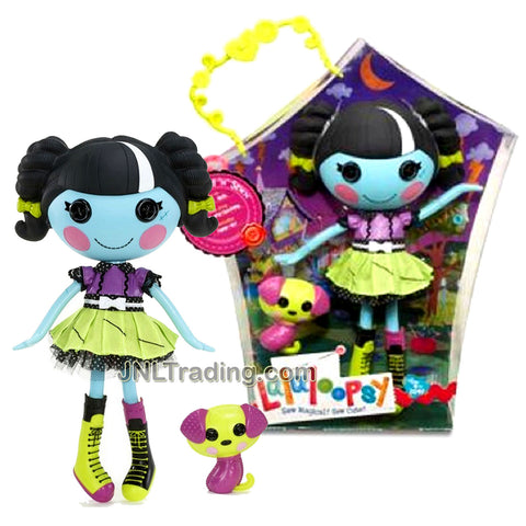 Lalaloopsy Sew Magical! Sew Cute! 12 Inch Tall Button Doll - Scraps Stitched 'N' Sewn with Pet Green Purple Dog