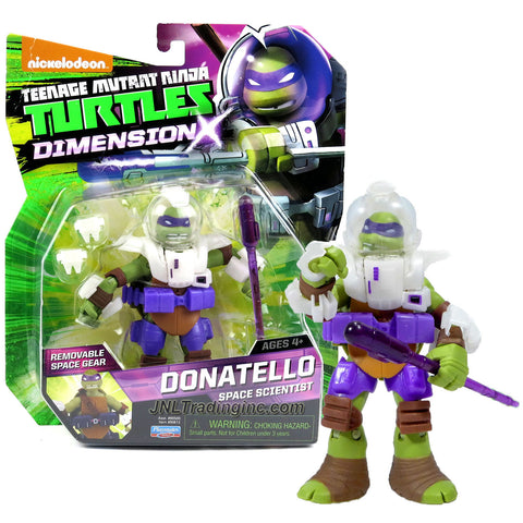 Playmates Year 2015 Teenage Mutant Ninja Turtles TMNT Dimension X Series 5 Inch Tall Action Figure - Space Scientist DONATELLO with Removable Space Gear and Bo Staff