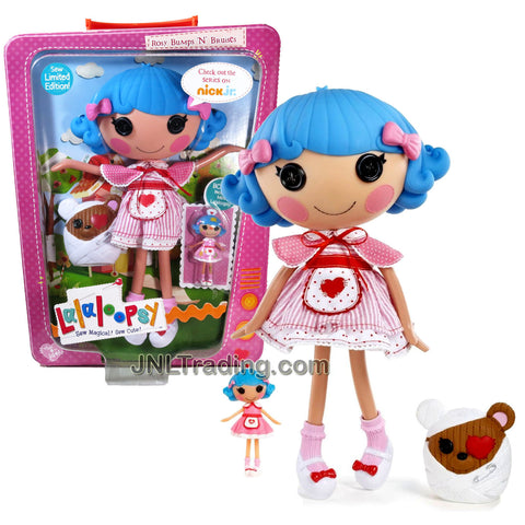 Lalaloopsy Sew Magical! Sew Cute! Limited Edition 12 Inch Tall Button Doll - Rosy Bumps 'N' Bruises with Pet Boo-Boo Bear and Bonus Mini 3 Inch Doll