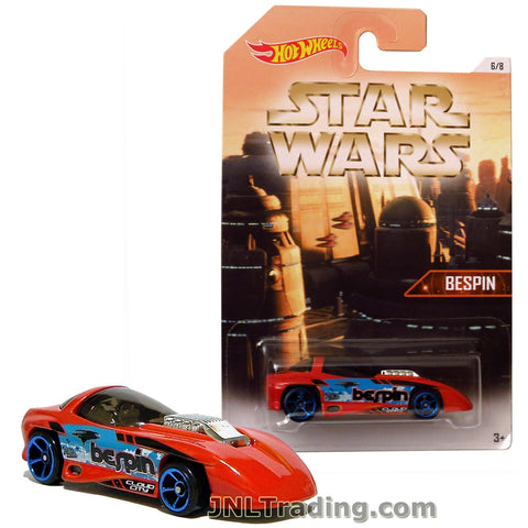 Hot Wheels Year 2015 Star Wars Series 1:64 Scale Die Cast Car Set 5/8 - Orange Color BESPIN Cloud City SILHOUETTE DJL05