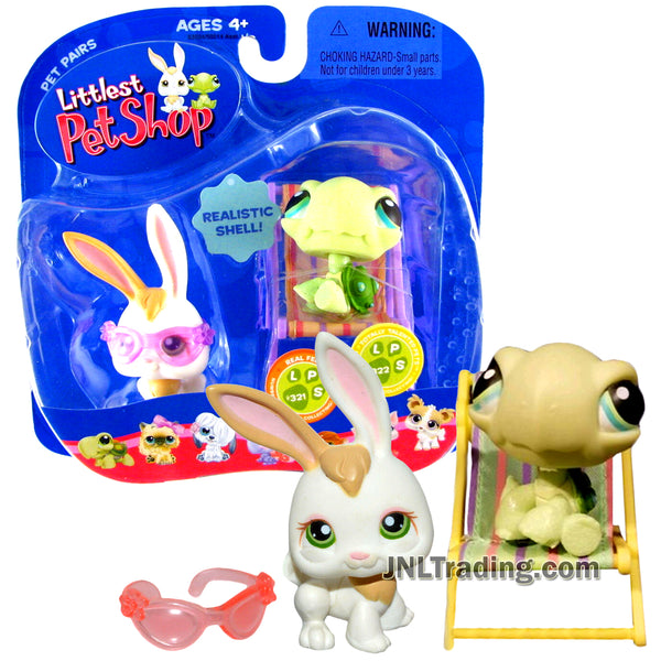Year 2006 Littlest Pet Shop LPS Pet Pairs Series - White