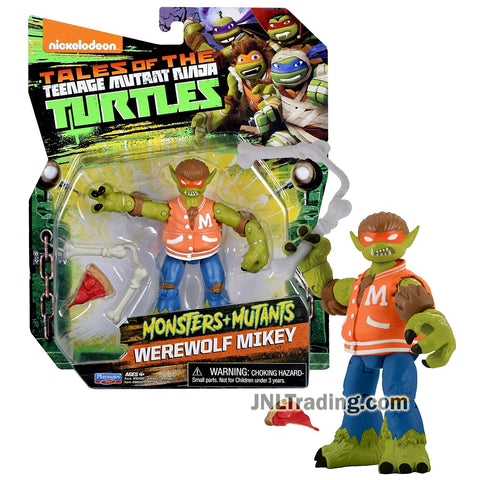 Year 2017 TMNT Tales of Teenage Mutant Ninja Turtles Monsters + Mutants Series 5 Inch Tall Figure - WEREWOLF MIKEY with Bone Nunchucks and Pizza Slice