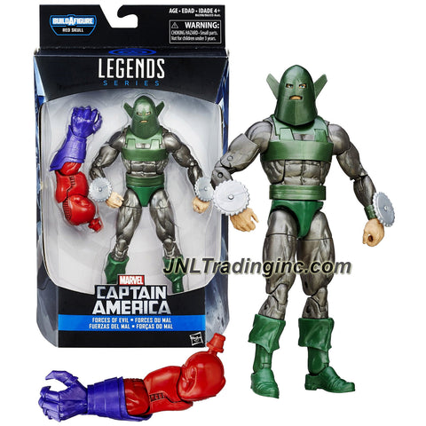 Hasbro Year 2015 Marvel Legends Build A Figure RED SKULL Series 7 Inch Tall Action Figure - Forces of Evil WHIRLWIND with Red Skull's Left Arm