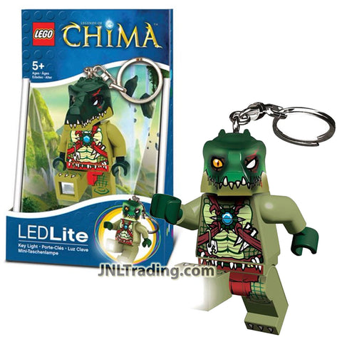 Year 2013 LEGO LGL-KE36 Legends of Chima Crocodile CRAGGER LED Lite Key Chain Light