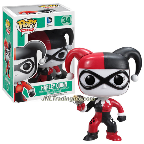 Funko Pop! DC Comics Heroes 4 Inch Tall Vinyl Figure #34 - HARLEY QUINN with Pop Gun