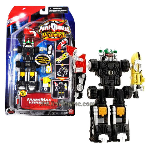 Bandai Year 2006 Power Rangers Operation Overdrive Series 6 Inch Tall Action Figure Robot Set - Transmax Vehicles Set D with 3 Vehicles that Combine into Zord Figure