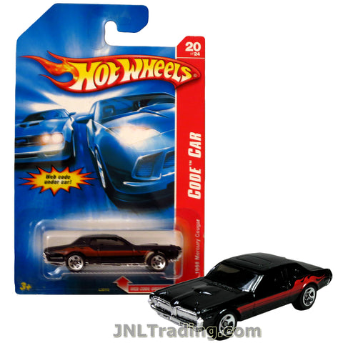 Product Features Die Cast Metal and Plastic Parts Realistic Details 1:64 scale Produced in year 2006 For age 3 and up Product Description Hot Wheels Year 2006 Code Car Series 1:64 Scale Die Cast Car Set #20 - Black Color Classic Coupe 1968 MERCURY COUGAR L3010