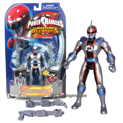 Bandai Year 2007 Power Rangers Operation Overdrive Series 6 Inch Tall Action Figure - Mission Response MERCURY RANGER with I.D. Tech Chip Inside and 2 Blaster Rifles