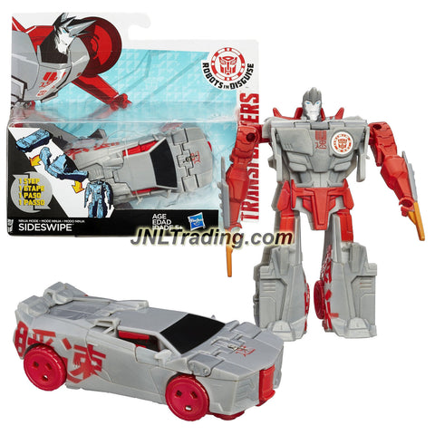Hasbro Year 2014 Transformers Robots in Disguise Animation Series One Step Changer 5 Inch Tall Figure - Ninja Mode SIDESWIPE (Vehicle: Sports Car)
