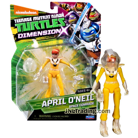 Year 2015 Teenage Mutant Ninja Turtles TMNT Dimension X Series 5 Inch Tall Figure - Space Comrade APRIL O'NEIL with Blaster and Helmet